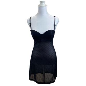 Rampage Sheer‎ Black Nightgown Lingerie Teddy Size Medium